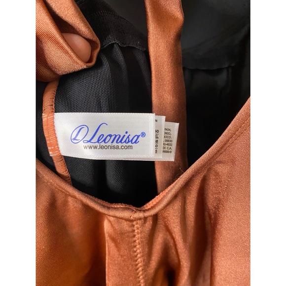 Leonisa Tie-Back Double Strap Sculpting Slimming One-Piece Swimsuit  NWT - Picture 8 of 11